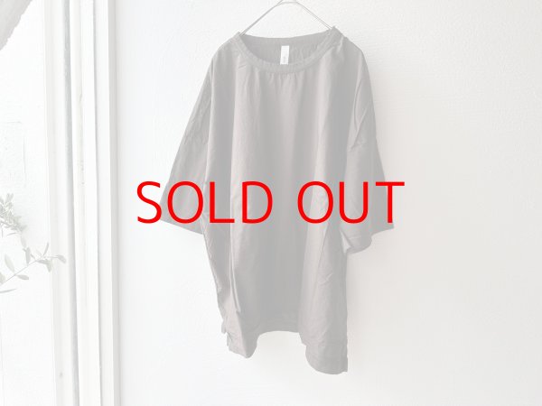 画像11: prit 30/1ハイゲージ天竺 × 80/1 タイプライター 切替5分袖Tシャツ (11)