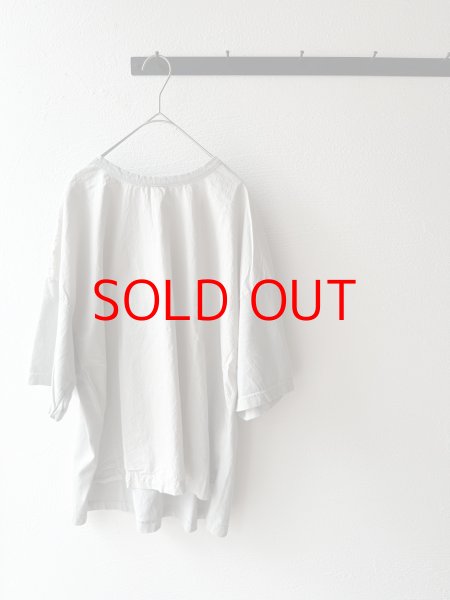 画像7: prit 30/1ハイゲージ天竺 × 80/1 タイプライター 切替5分袖Tシャツ (7)