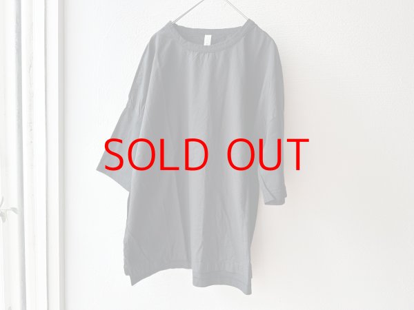 画像13: prit 30/1ハイゲージ天竺 × 80/1 タイプライター 切替5分袖Tシャツ (13)