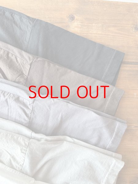 画像15: prit 30/1ハイゲージ天竺 × 80/1 タイプライター 切替5分袖Tシャツ (15)