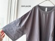 画像10: prit 30/1ハイゲージ天竺 × 80/1 タイプライター 切替５分袖Tシャツ (10)