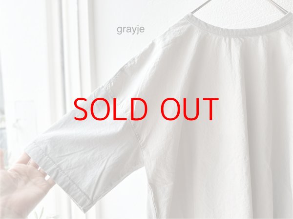 画像8: prit 30/1ハイゲージ天竺 × 80/1 タイプライター 切替5分袖Tシャツ (8)