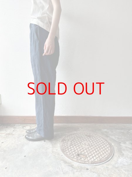 画像4: Luminaes リネン先染オーバーダイストライプ トラウザーPT (4)