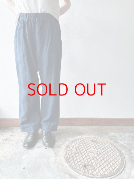 画像3: Luminaes リネン先染オーバーダイストライプ トラウザーPT (3)