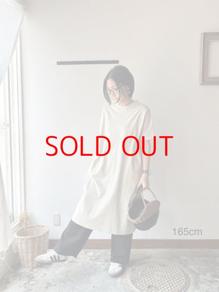 画像1: NATURAL LAUNDRY  ライト度詰天竺 ワンピース (1)