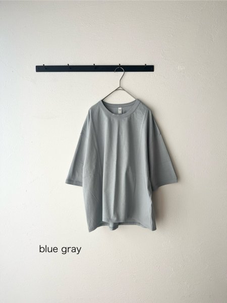 画像8: harmonie-Organic Cotton- 天竺 6ステッチ ドロップショルダー ハーフスリーブT 【クリックポスト発送可】 (8)
