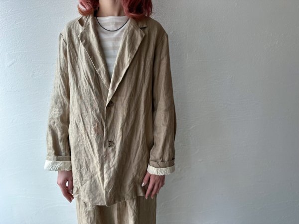 画像5: Veritecoeur リネンテーラードジャケット (5)