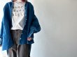 画像1: Luminaes×ちずぶるー 藍染めランタンブラウス (1)
