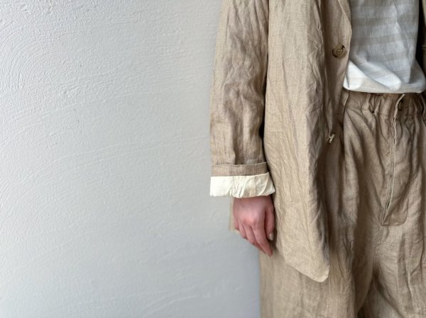 画像4: Veritecoeur リネンテーラードジャケット (4)