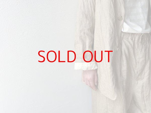 画像4: Veritecoeur リネンテーラードジャケット (4)