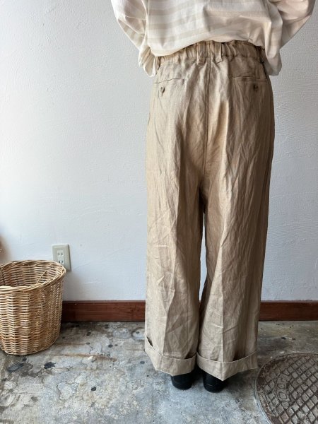 画像8: Veritecoeur リネンタックパンツ (8)