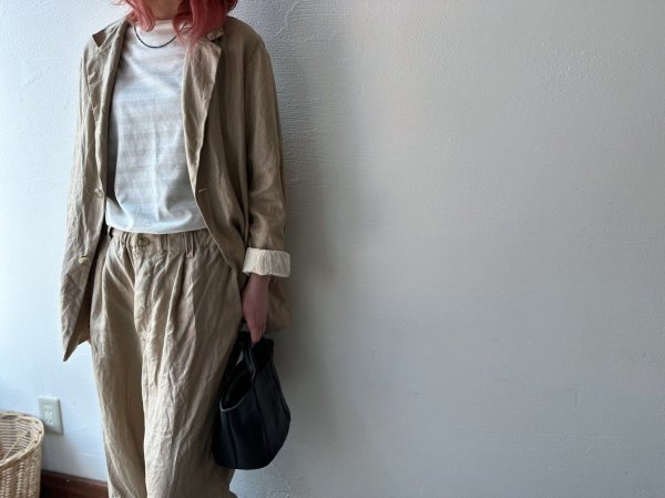 画像6: Veritecoeur リネンタックパンツ (6)