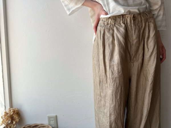 画像7: Veritecoeur リネンタックパンツ (7)