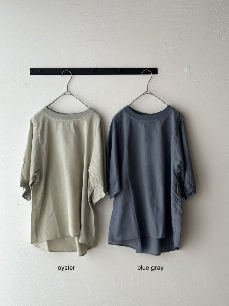 画像2: prit 100/2甘ボイル 5分ボリュームスリーブプルオーバー 【クリックポスト（１８５円）発送可能】 (2)