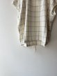 画像5: prit 30/1綿麻ウィンドウペンチェック スリーブレスヒモワイドプルオーバー (5)