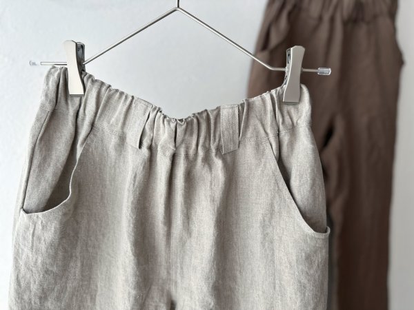 画像6: Luminaes コルトレイクリネン ブーツカットPT  (6)