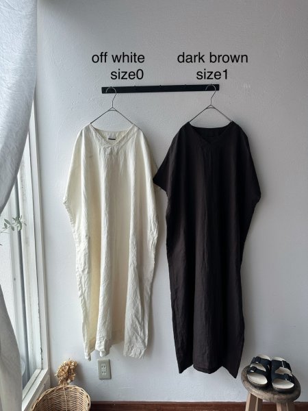 画像7: Luminaes コルトレイクリネン ワイドVワンピース (7)