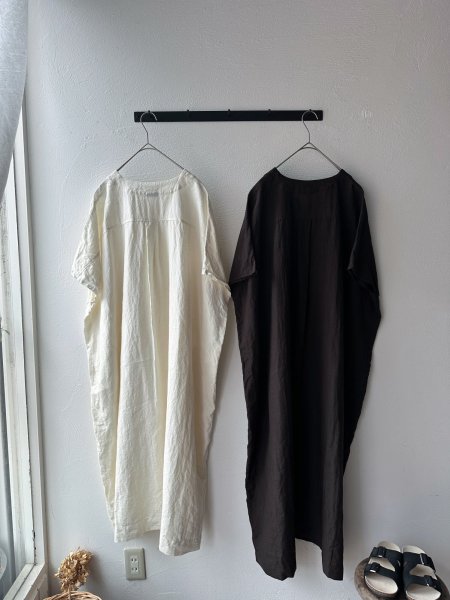 画像6: Luminaes コルトレイクリネン ワイドVワンピース (6)