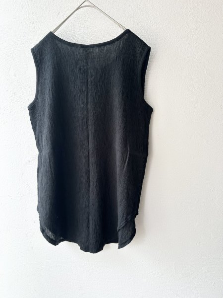 画像6: prit 40/1 クレープロッキーバル ラウンドヘムノースリーブ (6)