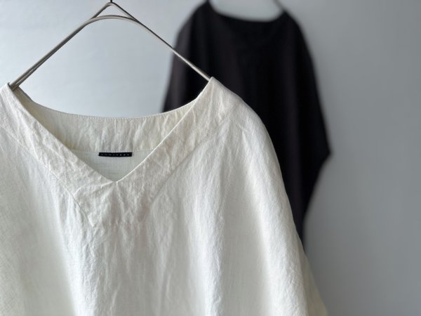 画像4: Luminaes コルトレイクリネン ワイドVワンピース (4)