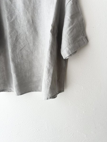 画像12: prit 60/1 フレンチリネン平織 5分袖プルオーバー (12)