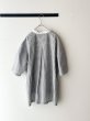 画像7: prit ポプリンワッシャーチェック ５分袖スタンドカラークレリックワイドシャツ (7)