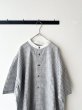 画像4: prit ポプリンワッシャーチェック ５分袖スタンドカラークレリックワイドシャツ (4)