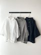 画像1: prit 160/1 ラミー 7分ビッグスリーブレギュラーカラーシャツ (1)