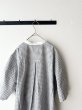 画像8: prit ポプリンワッシャーチェック ５分袖スタンドカラークレリックワイドシャツ (8)