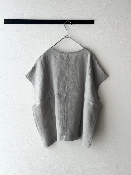 画像6: prit 60/1 フレンチリネン平織 スリーブレスプルオーバー (6)