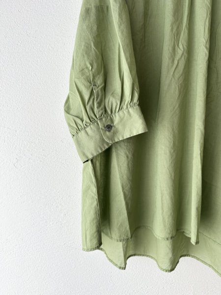 画像10: prit 80/1ローン ５分袖スタンドカラープルオーバー【クリックポスト（185円）発送可能】 (10)