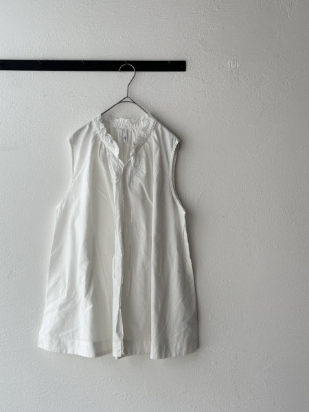 画像15: grin キャンブリックフリルノースリシャツ【クリックポスト（185円）発送可能】 (15)