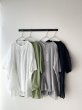 画像1: prit 80/1ローン ５分袖バンドカラーラウンドヘムワイドシャツ (1)