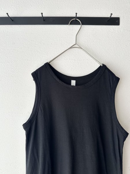 画像2: prit 48/1リサイクルヴィンテージ天竺 ノースリーブワンピース (2)