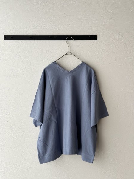 画像8: grin オーガニックエーゲ海 ポンチョ5分袖Tee (8)