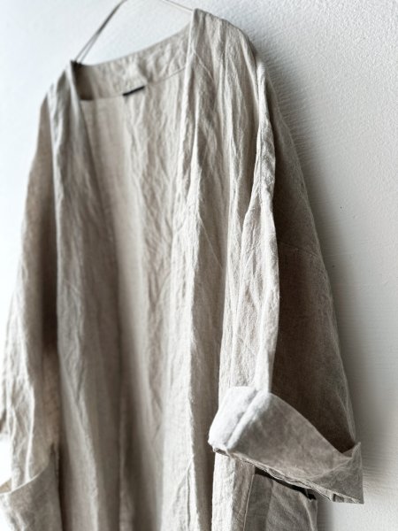 画像15: Luminaes 手染めリネン ローブカーディガン (15)