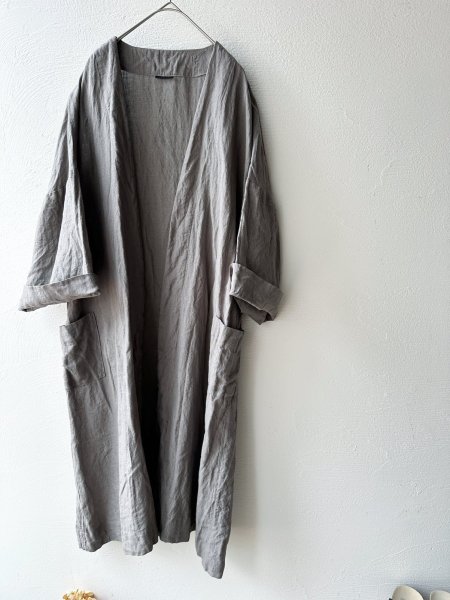 画像10: Luminaes 手染めリネン ローブカーディガン (10)