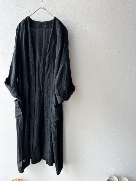 画像17: Luminaes 手染めリネン ローブカーディガン (17)