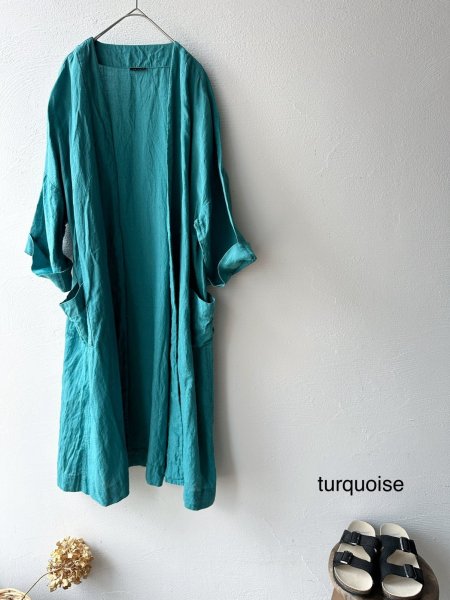 画像18: Luminaes 手染めリネン ローブカーディガン (18)