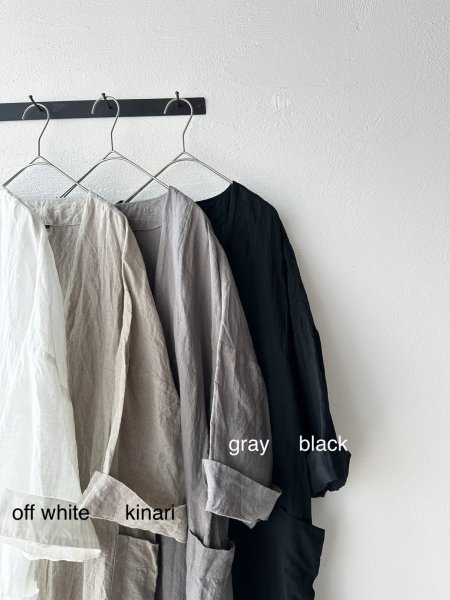 画像5: Luminaes 手染めリネン ローブカーディガン (5)