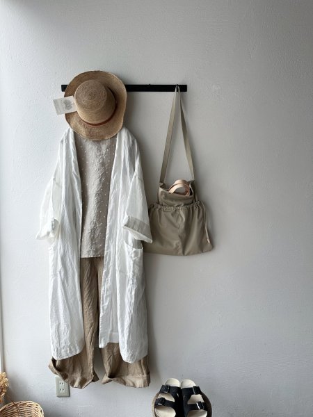 画像8: Luminaes 手染めリネン ローブカーディガン (8)