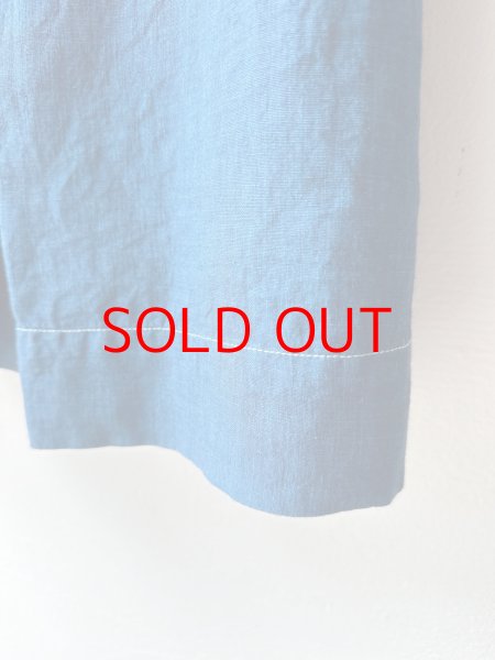 画像5:  Luminaes 藍染め リネンタックスカート (5)