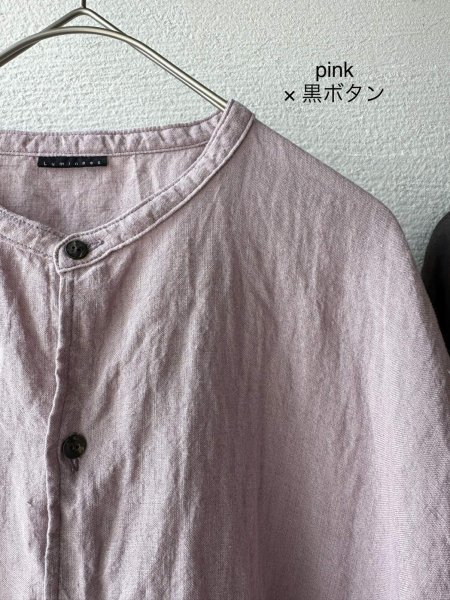画像8: Luminaes 1/60手染めリネン ロングシャツ 【unisex】 (8)