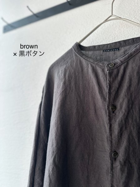 画像9: Luminaes 1/60手染めリネン ロングシャツ 【unisex】 (9)