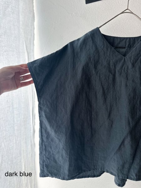 画像12: Luminaes 60コルトレイクリネン ポンチョプルオーバー (12)