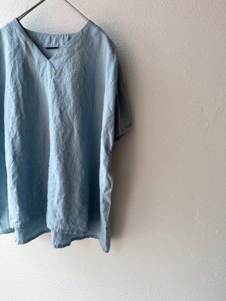 画像7: Luminaes 60コルトレイクリネン ポンチョプルオーバー (7)