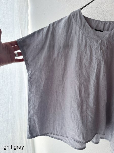 画像11: Luminaes 60コルトレイクリネン ポンチョプルオーバー (11)