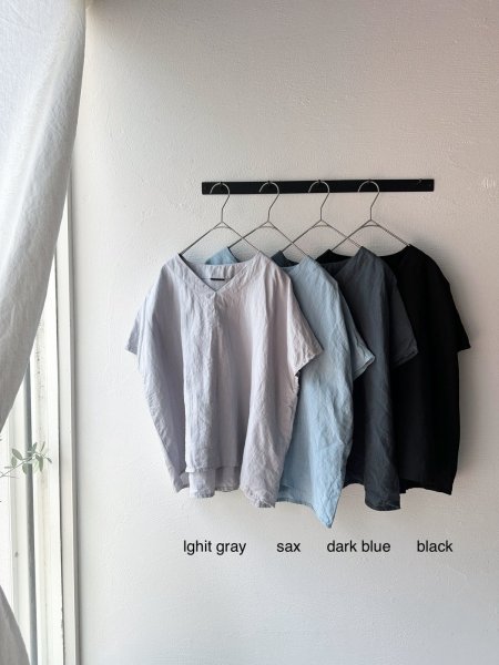 画像17: Luminaes 60コルトレイクリネン ポンチョプルオーバー (17)