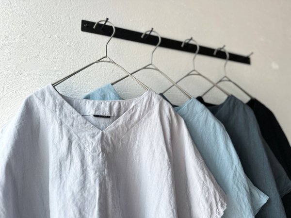 画像6: Luminaes 60コルトレイクリネン ポンチョプルオーバー (6)