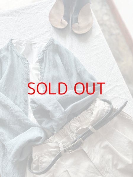 画像3: NATURALLAUNDRY コットンリネンカルゼ ビッグチノPT (3)